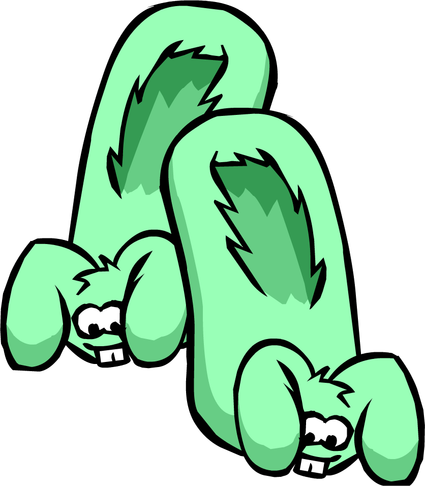 Green Bunny Slippers Non-unlockable Icon (836x956), Png Download