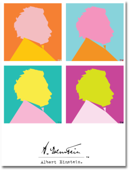 Einstein Pop Art Poster - Pop Art (600x600), Png Download
