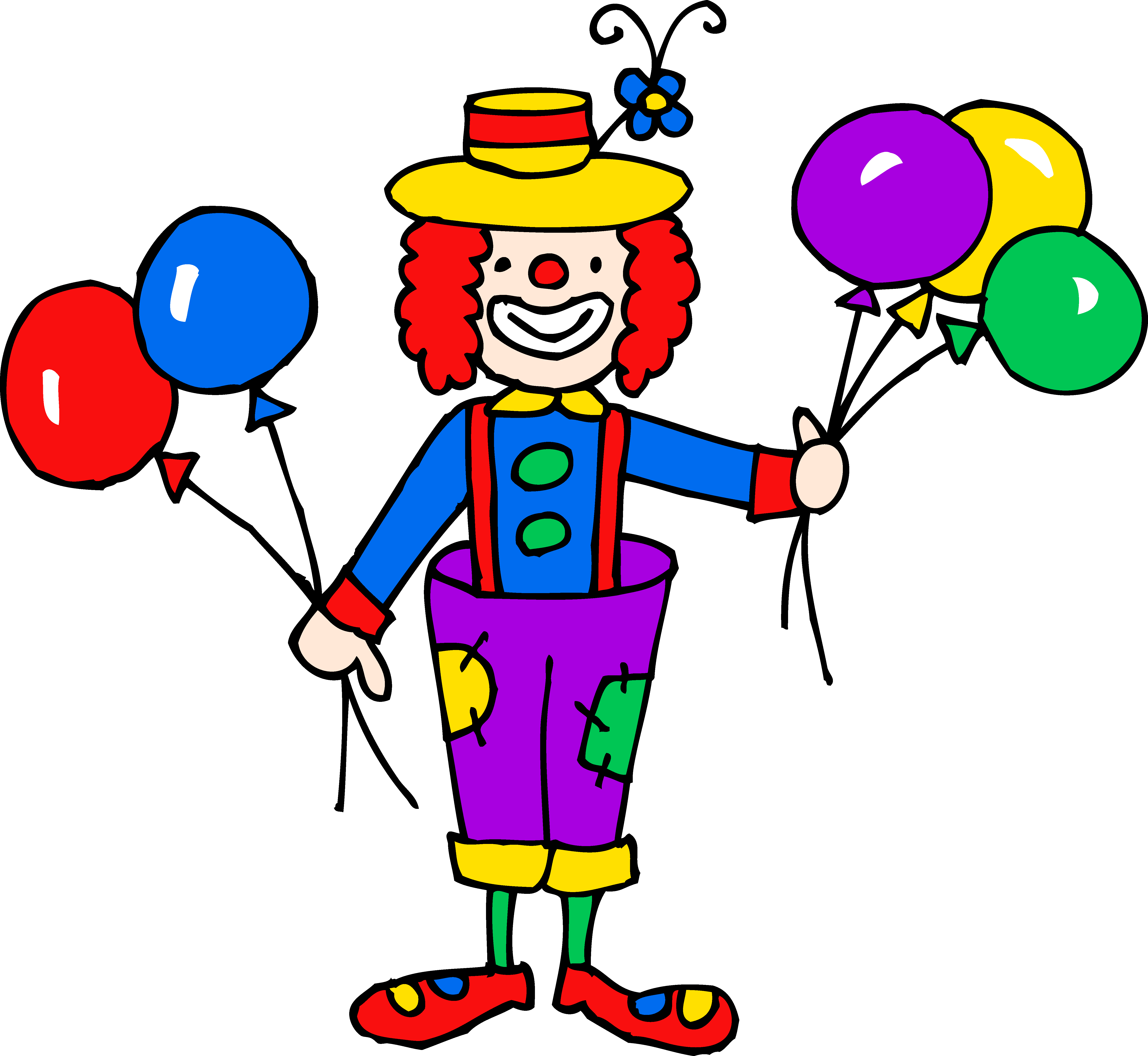 Clown - Clown Clipart (5891x5418), Png Download