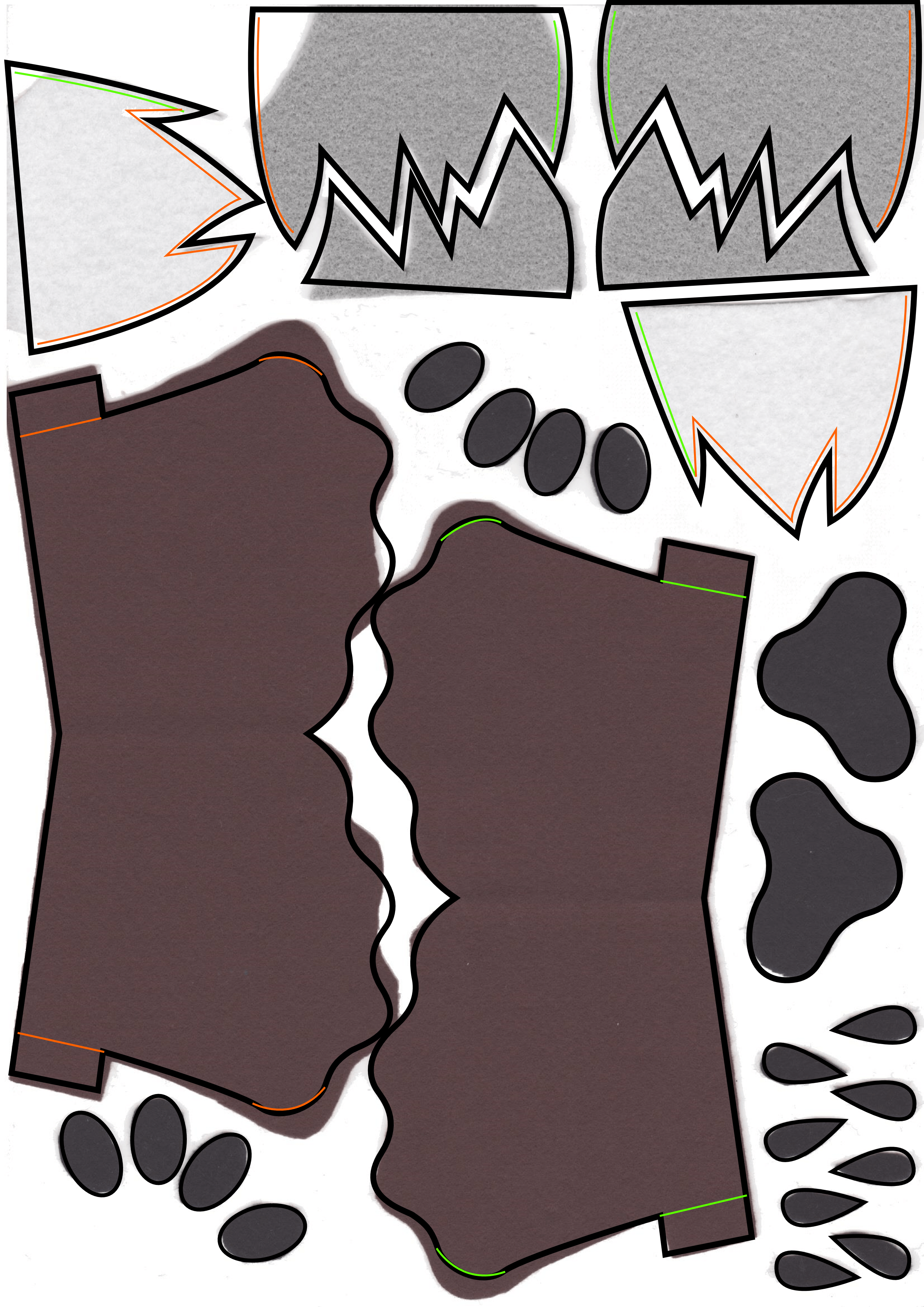 I Put All The Mask's Details On Those Tree A4 Sheets (2755x3897), Png Download