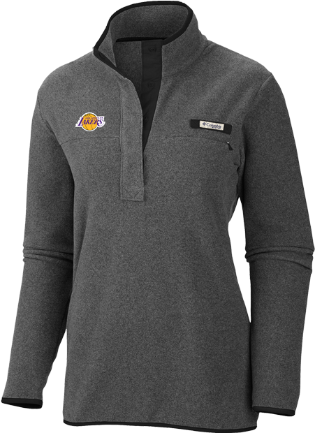 Los Angeles Lakers Women's Harborside Half Zip - Columbia Sportswear (500x667), Png Download