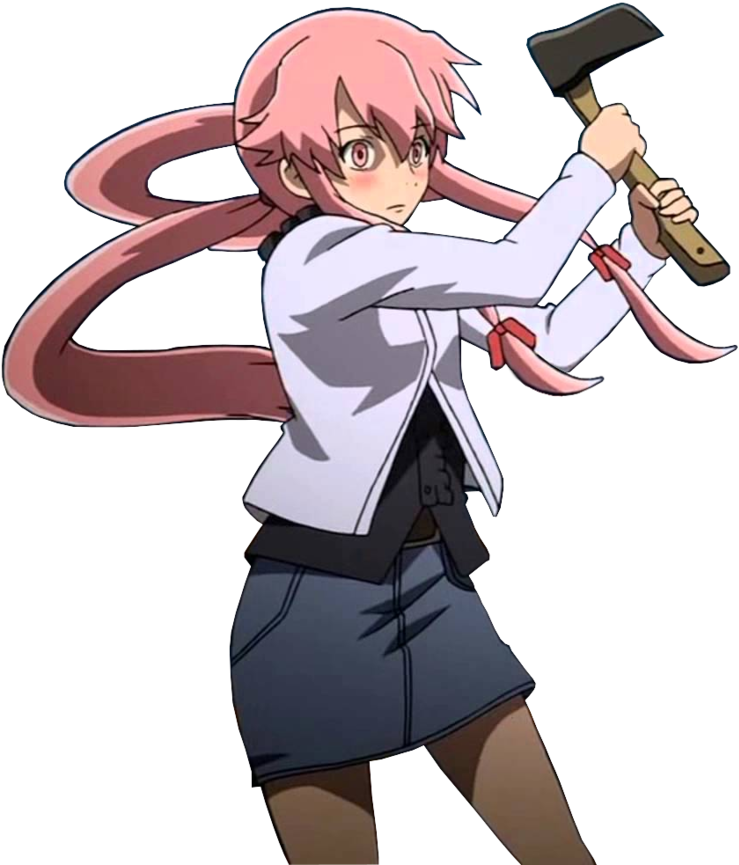 Mirai Nikki Yuno Png (866x923), Png Download