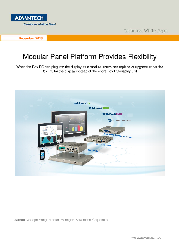 Advantech's Modular Panel Platform Provides Flexibility - Nikon Coolpix B500 (595x842), Png Download