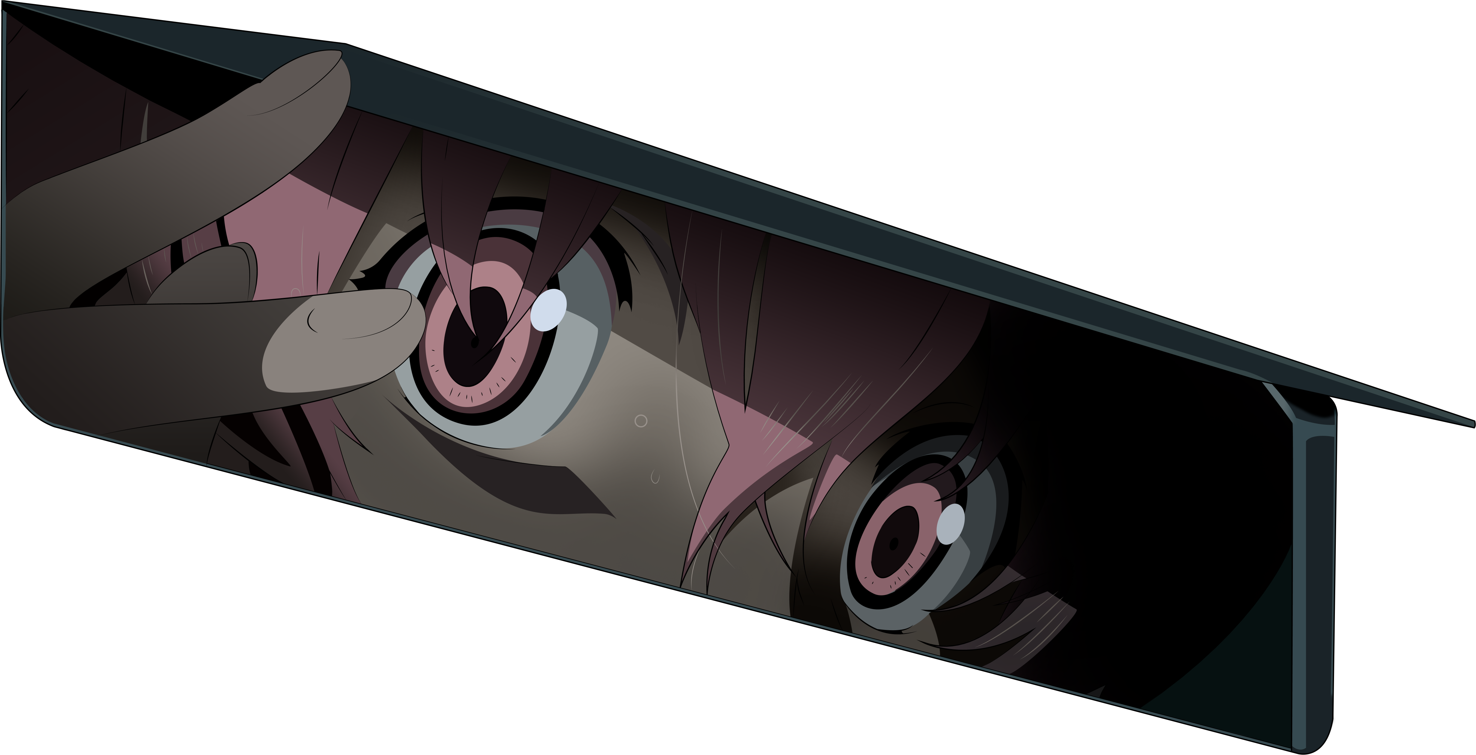 Anime,аниме,mirai Nikki,дневник Будущего, Future Diary,yuno - Mirai Nikki Yuno Eye (4917x2517), Png Download