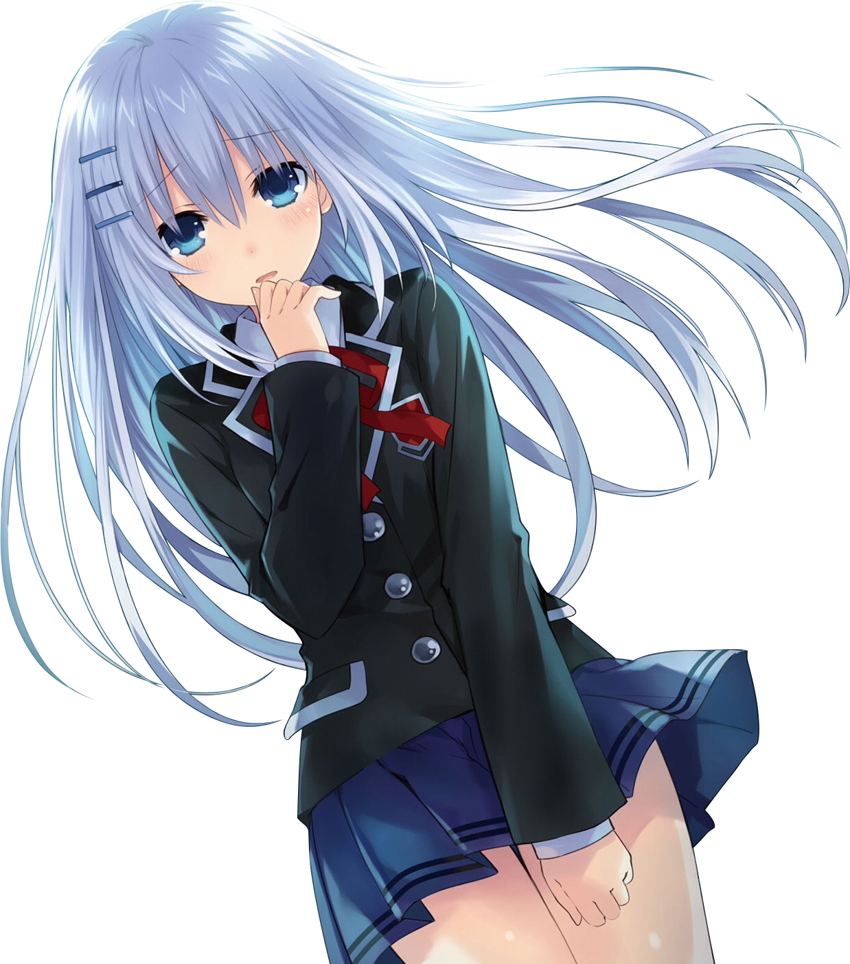 View Samegoogleiqdbsaucenao Origami Long Hair , - Date A Live Origami (1238x1403), Png Download