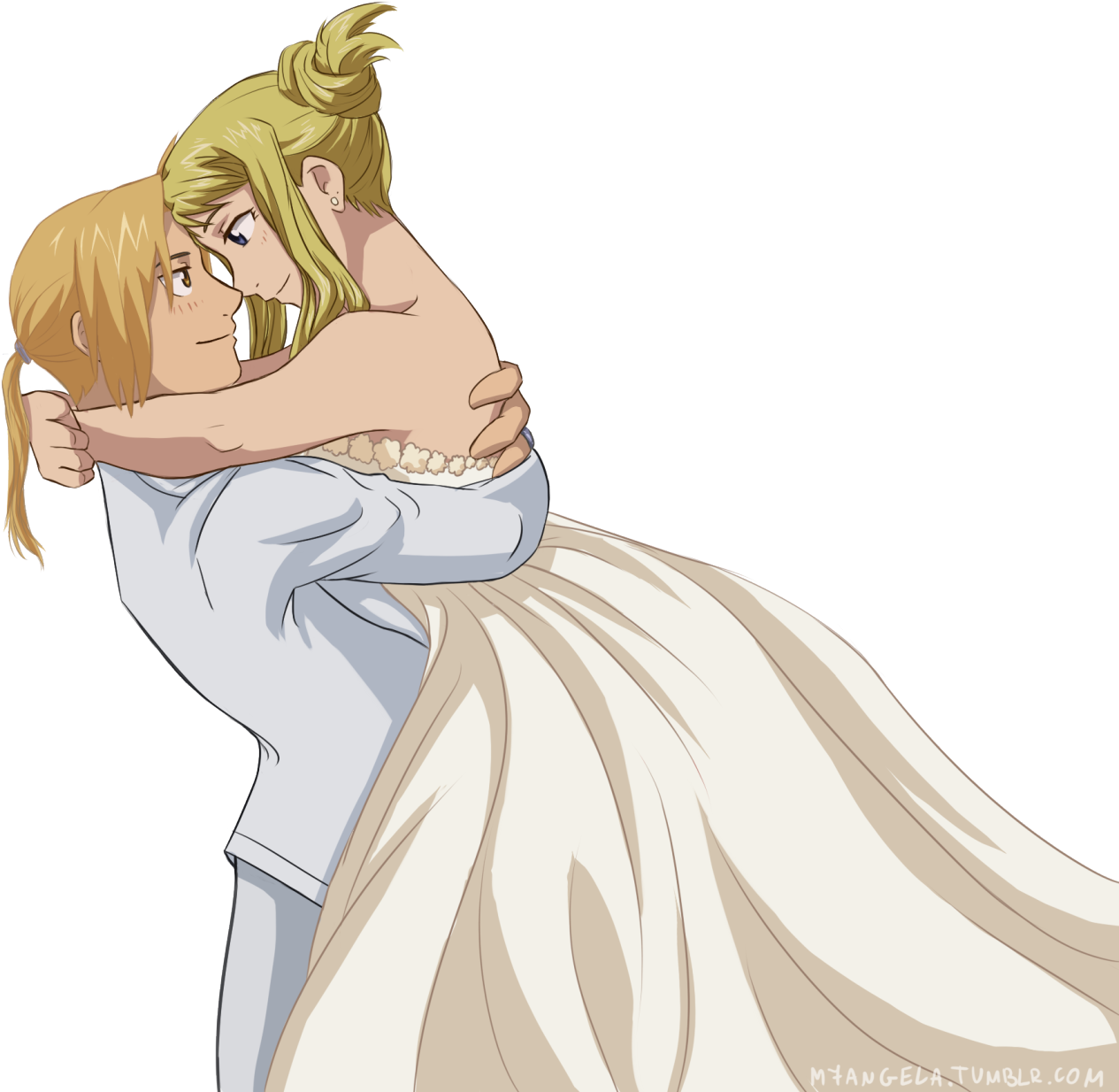 Discover Ideas About Roy Mustang - Fullmetal Alchemist Ed And Winry Wedding (1280x1286), Png Download