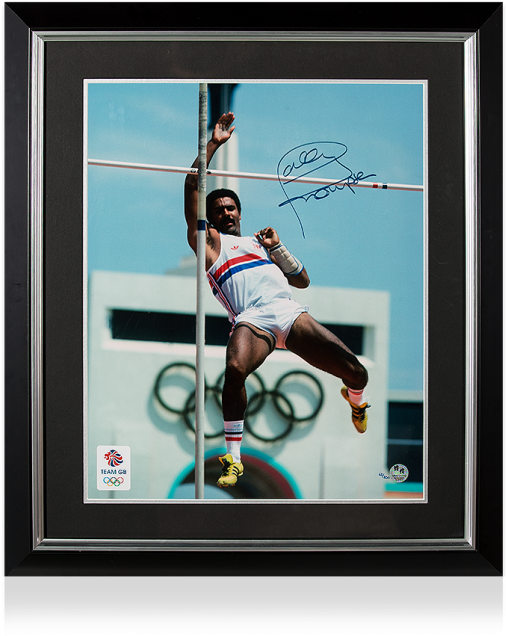 Pre-framed Daley Thompson Signed And Framed Photo - Thompson Decathlon (650x665), Png Download