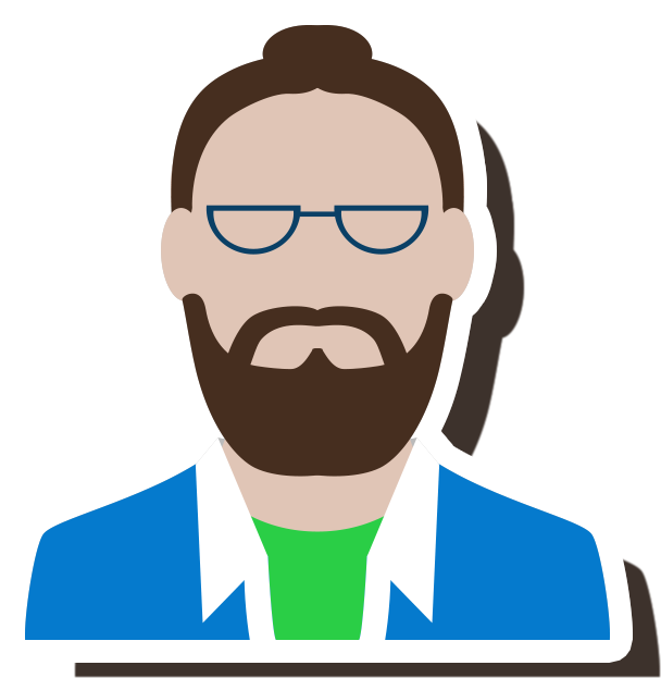 Jpg Royalty Free Stock Beard Clipart Man Bun - China (640x640), Png Download