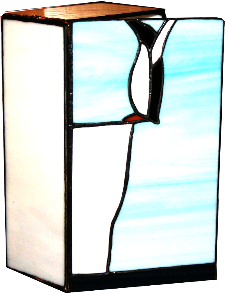 Stained Glass 5" X 9" X 3" Penguin Box - Furniture (1000x1000), Png Download