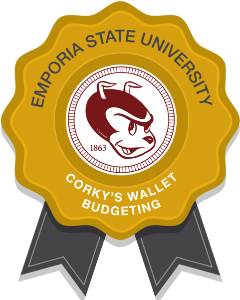 Corky's Wallet Budgeting Badge (600x600), Png Download