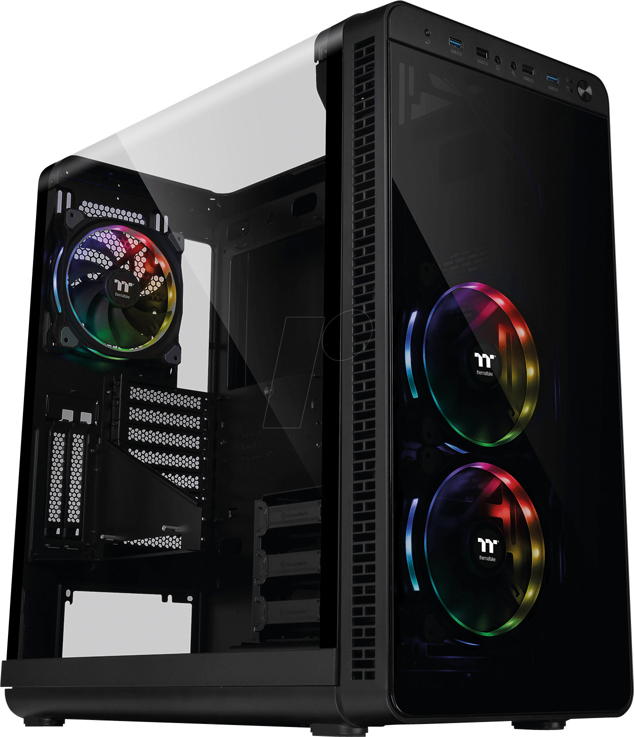 Thermaltake Tower View 37 Rgb Plus Black Thermaltake - Thermaltake View 37 (1267x1474), Png Download