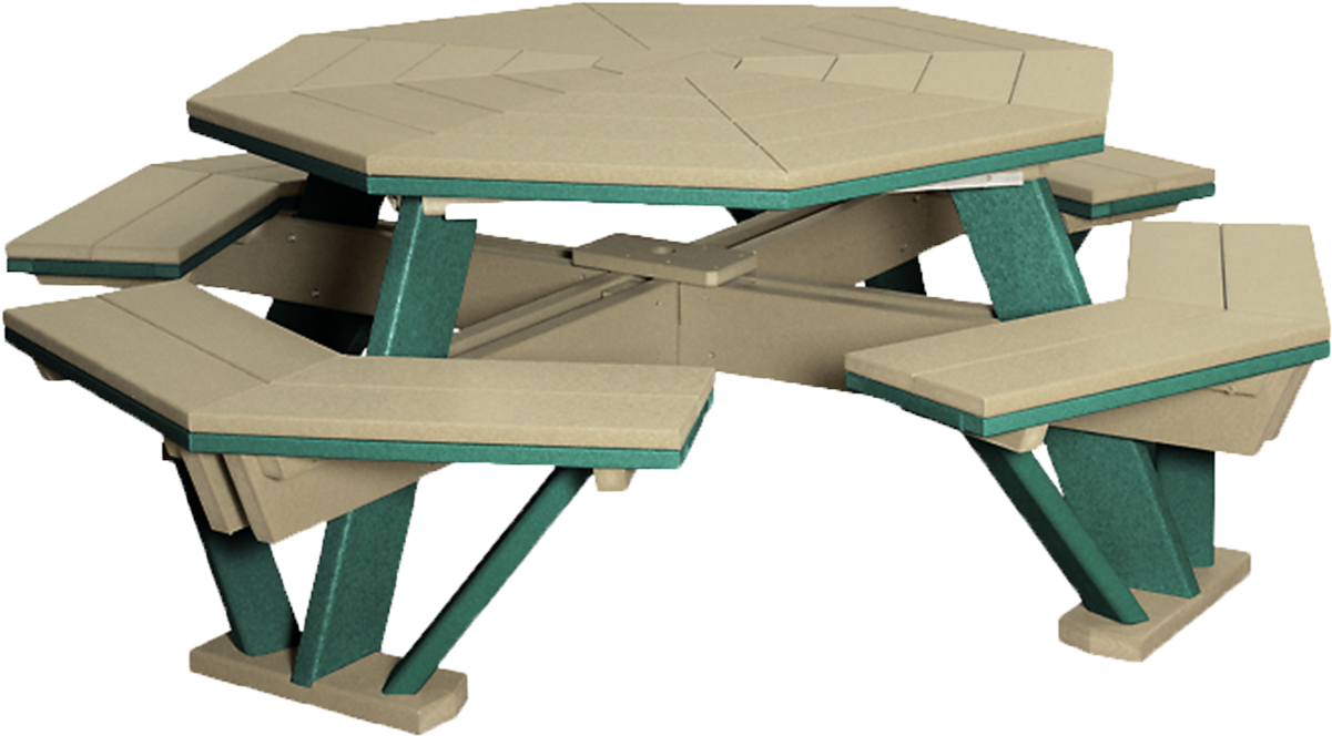 Download View The Full Image Poly 5' Octagonal Picnic Table Trex