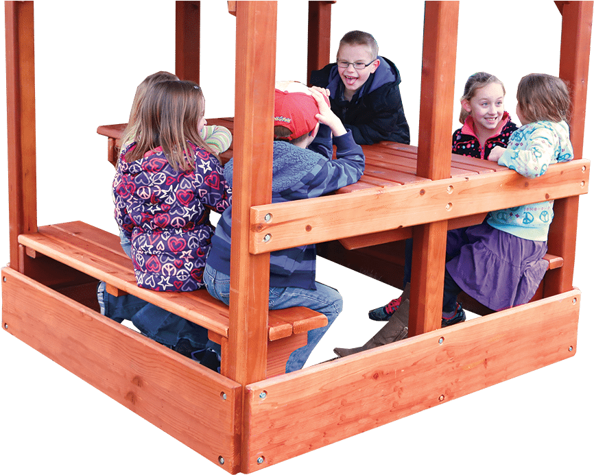 Picnic Table Png (892x692), Png Download