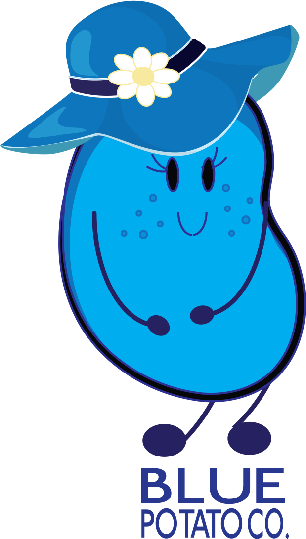 Blue Potato - Co Logo - Potato (679x1101), Png Download