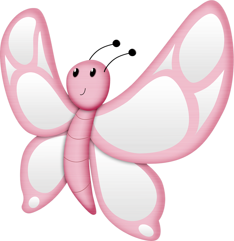 Butterfly Stencil, - Abelha Rosa Png (777x800), Png Download