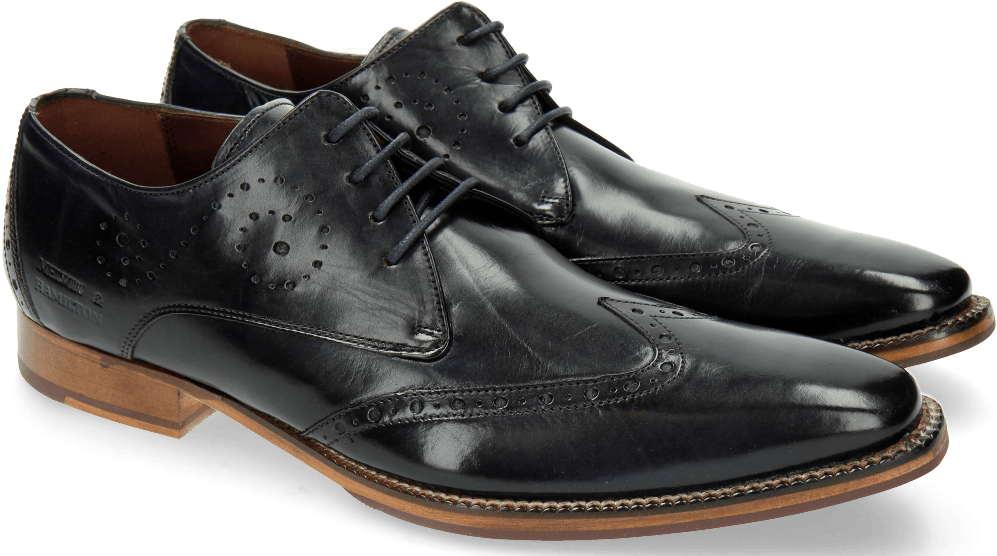 Derby Shoes Oskar 7 Navy Laces Navy - Melvin & Hamilton (1024x1024), Png Download