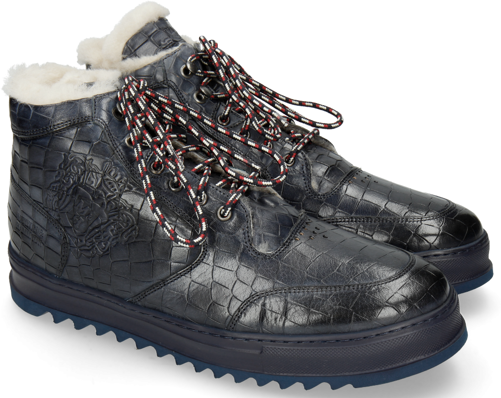 Sneakers Max 1 Crock Navy Elastic French Laces Illary (1024x1024), Png Download