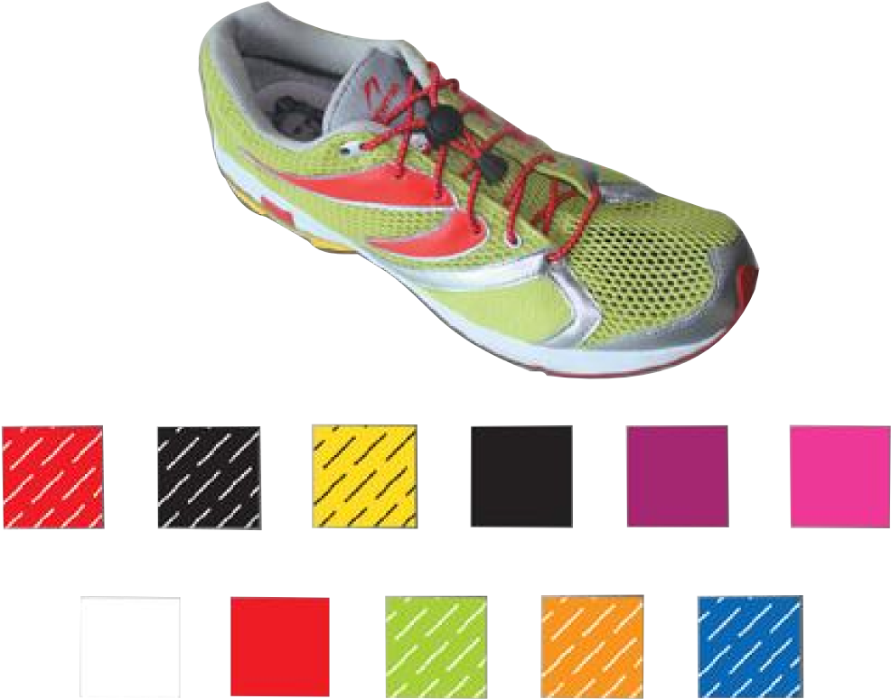Elastic Laces - Purple (1214x1012), Png Download