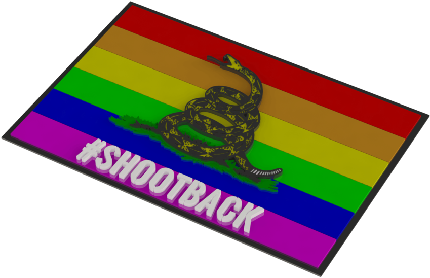 #shootback Dont Tread On Me Morale Patch - West Hollywood (1024x576), Png Download