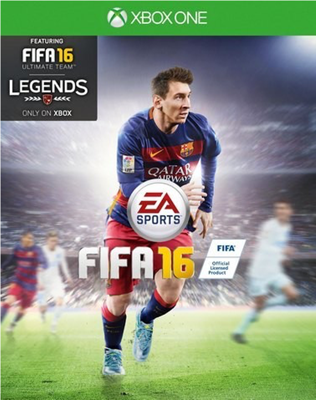 Xbox One Fifa - Lionel Messi On Fifa 16 Cover (800x800), Png Download