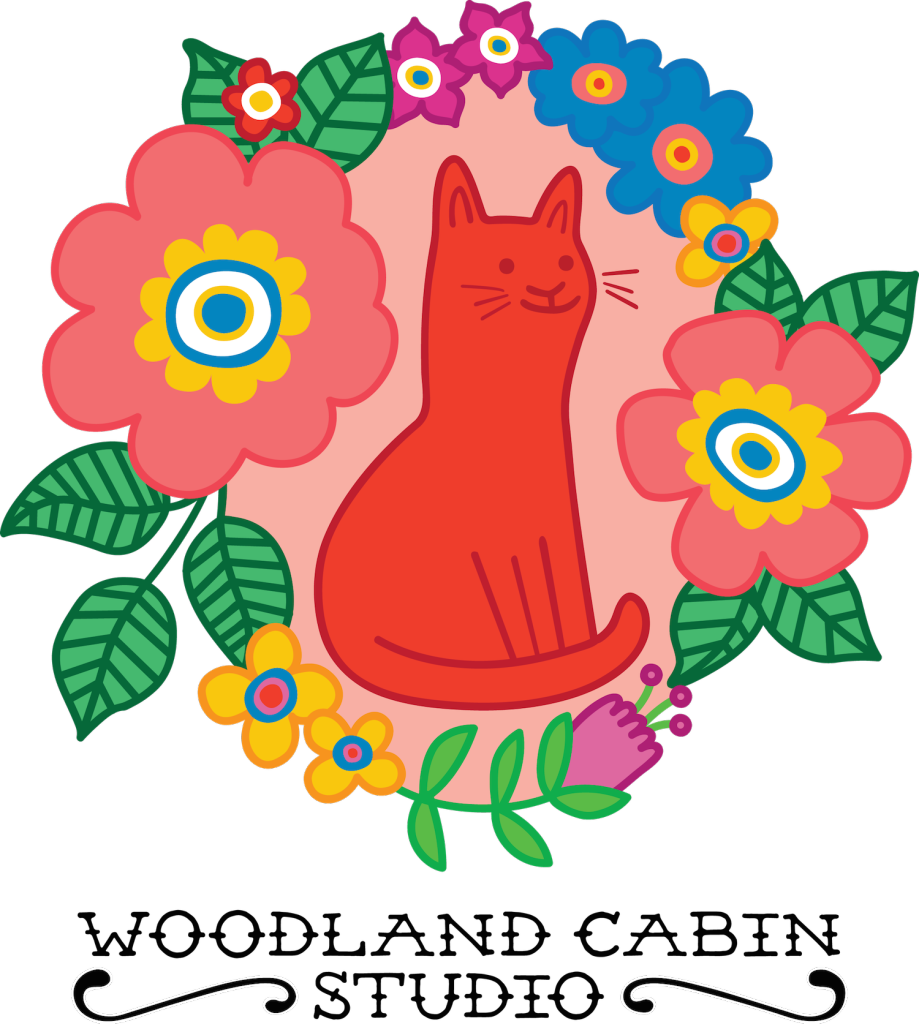Red And Orange Cat Surrounded By Flowers Illustration - Illustration (919x1024), Png Download