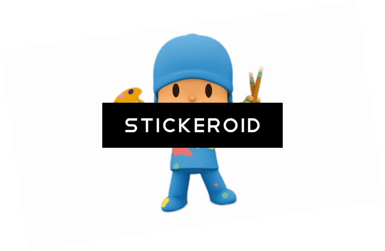 Pocoyo The Artist (768x501), Png Download