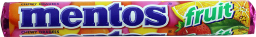 Mentos Roll 38g Tutti Frutti - Mentos Chewy Mints, Cinnamon - 1.32 Oz Roll (550x684), Png Download
