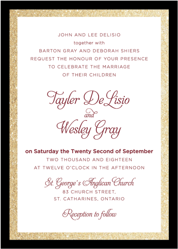Wedding12627 - American Wedding Card Samples (1000x1000), Png Download