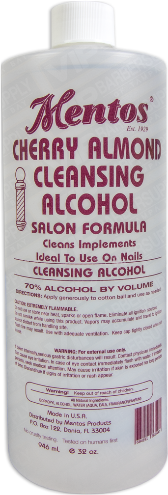 Mentos Cherry Almond Cleansing Alcohol 32oz - Mentos Cherry Almond Cleansing Alcohol 32 Oz (902x1024), Png Download