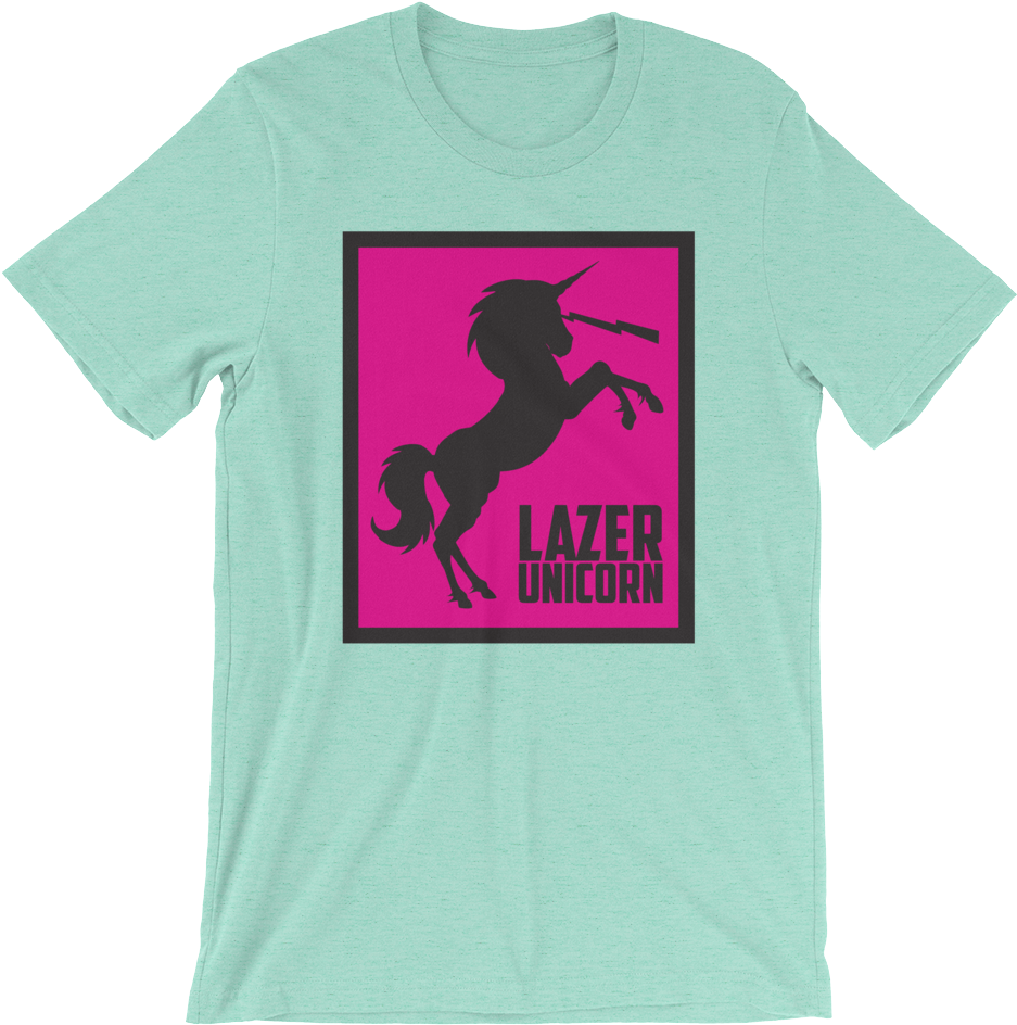 Lazer Unicorn Logo - Bella Canvas 3001 Xl (1000x1000), Png Download