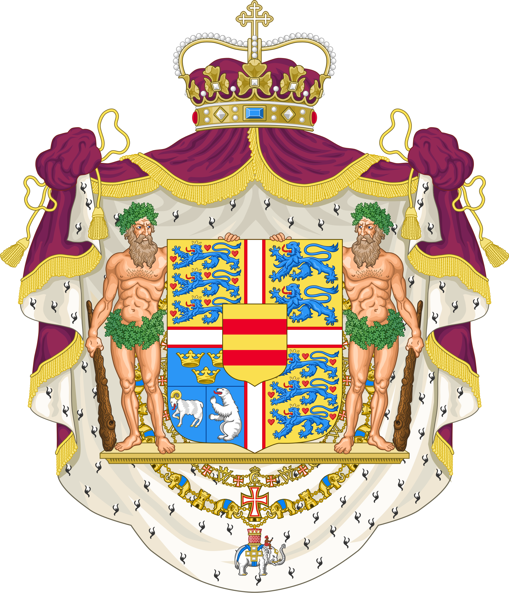 Clip Transparent Download File Coat Of Arms The Crown - Coat Of Arms With Crown (2000x2330), Png Download