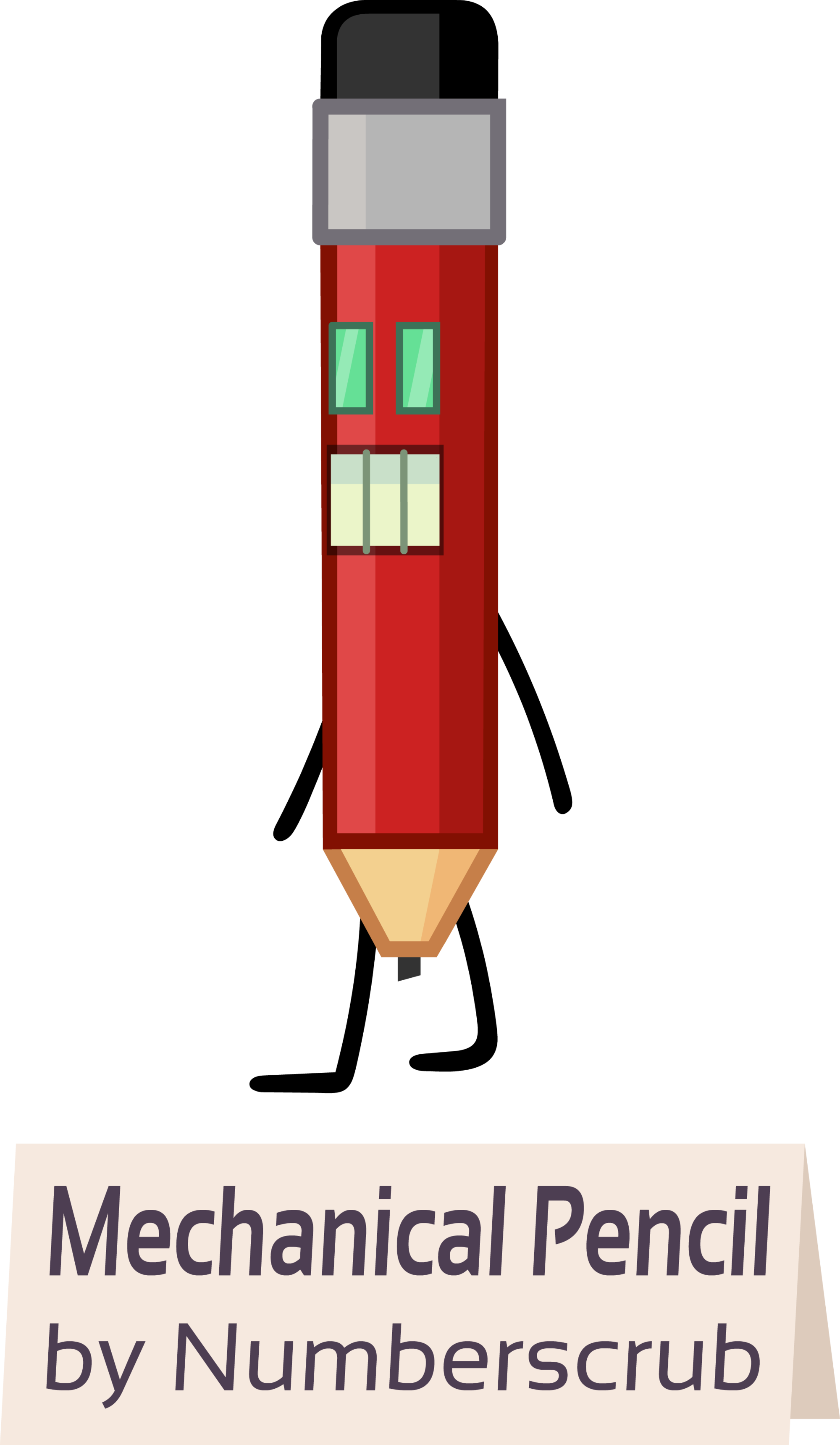 Mechanical Pencil - Clip Art (2000x3439), Png Download