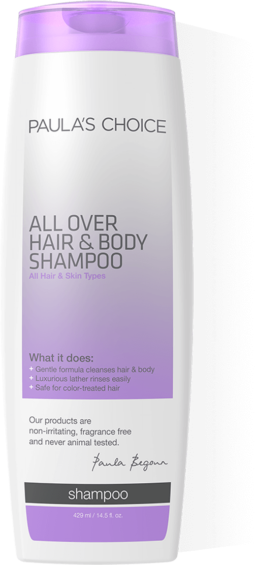 All Over Hair And Body Shampoo Full Size - Paula's Choice All Over Hair & Body Shampoo - Fragrance (842x1280), Png Download
