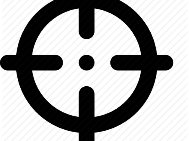 Sniper Clipart Bullseye - Crosshair Cursor (640x480), Png Download