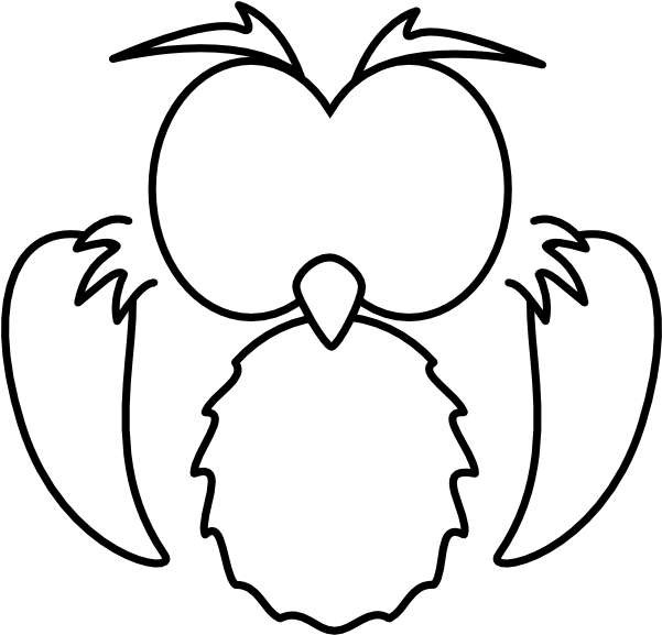 Black - Nocturnal Animals Clip Art (600x599), Png Download