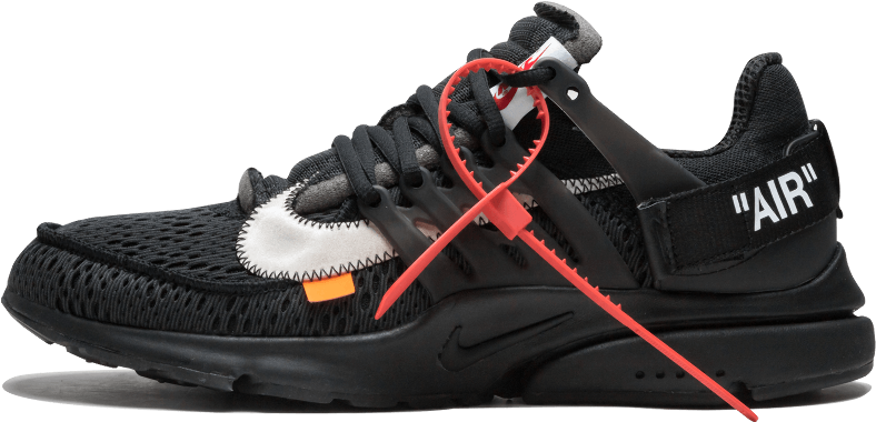 Nike Air Presto Off White Black (1000x600), Png Download