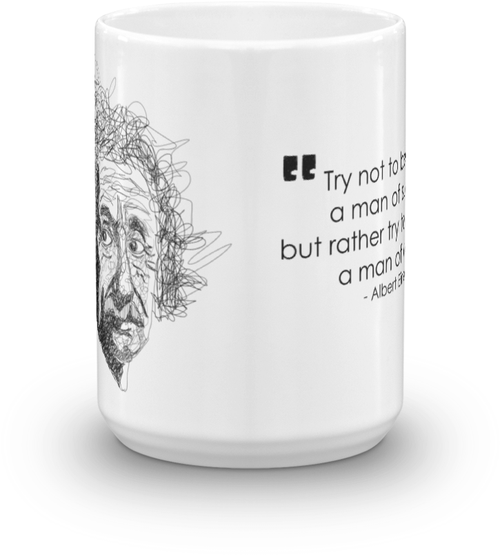 Albert Einstein Mug - Coffee Cup (1000x1000), Png Download