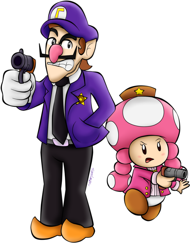As A Pair Of Detectives By Superlakitu - Captain Toad: Treasure Tracker (653x837), Png Download
