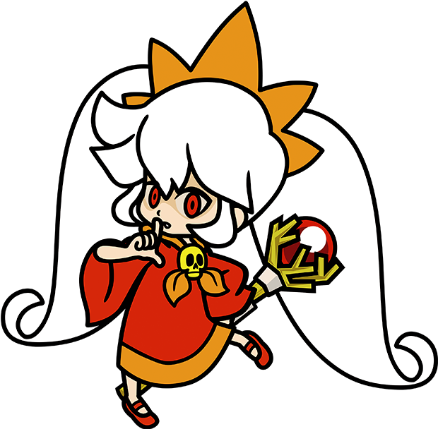 160kib, 750x678, Ashley - Warioware Ashley White Hair (750x678), Png Download
