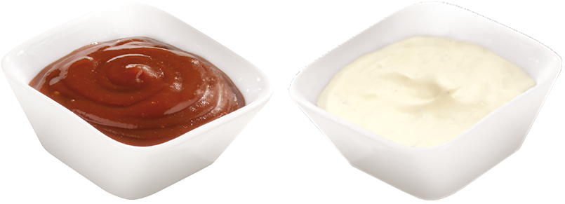 Ketchup Oder Mayonnaise - Ketchup And Mayonnaise Png (810x549), Png Download