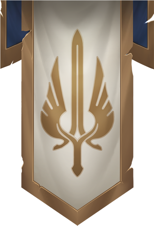 Clash Level 3 Demacia Flag 2 - League Of Legends Flag (496x758), Png Download
