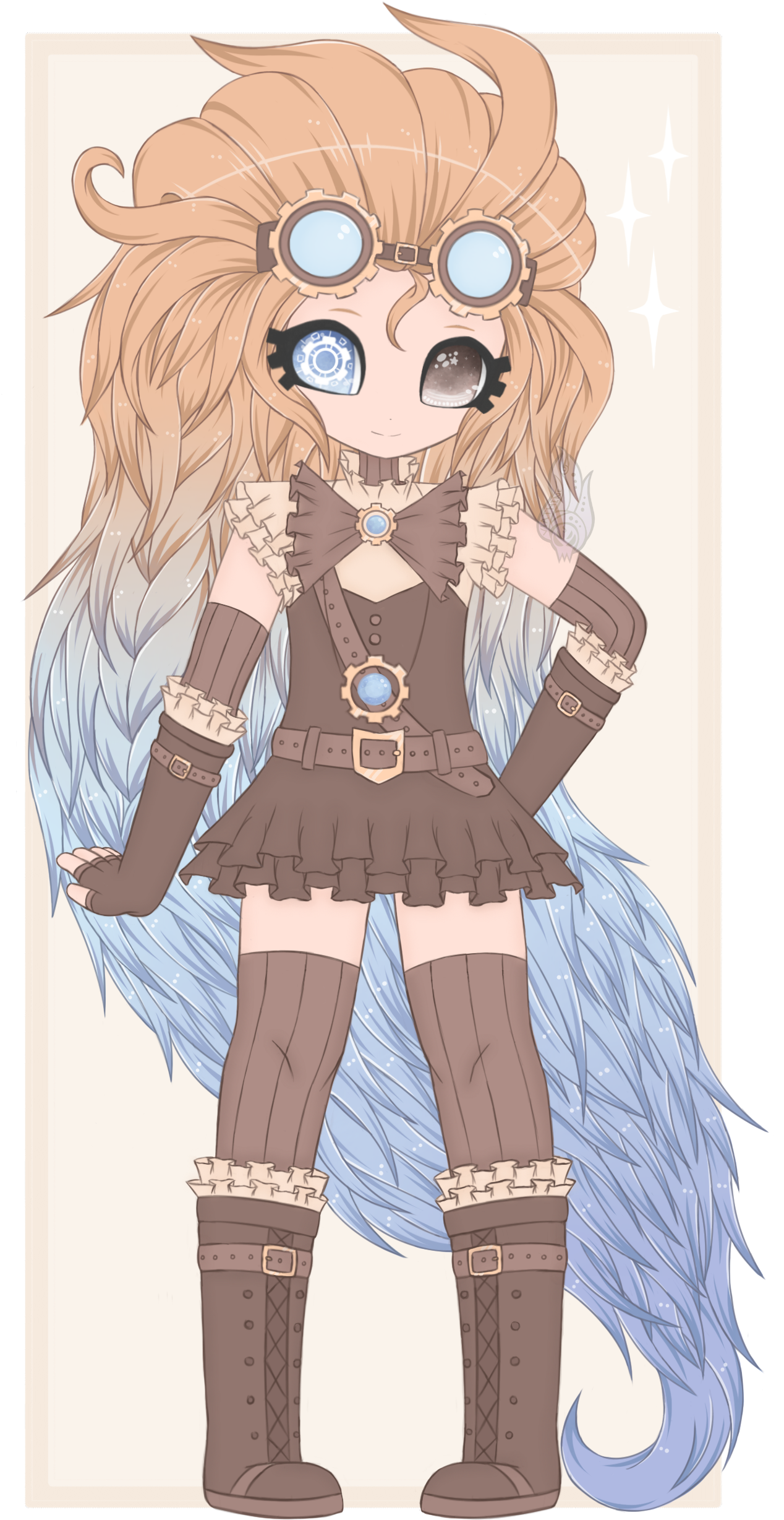 Hextech Zoe By Grim-tiles Lol League Of Legends, Frisk, - Cartoon (1365x2630), Png Download