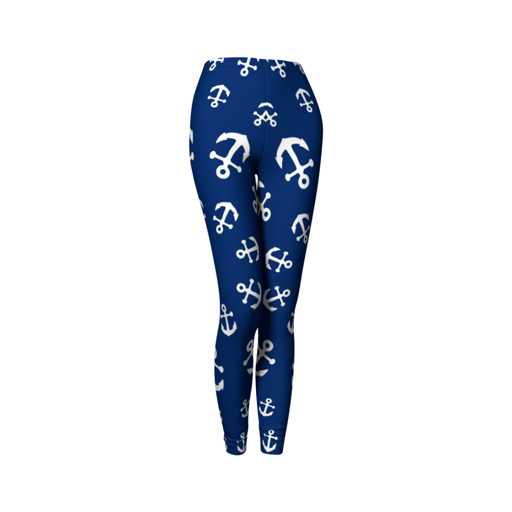 Anchor Pinwheel Leggings - Leggings (1024x1024), Png Download