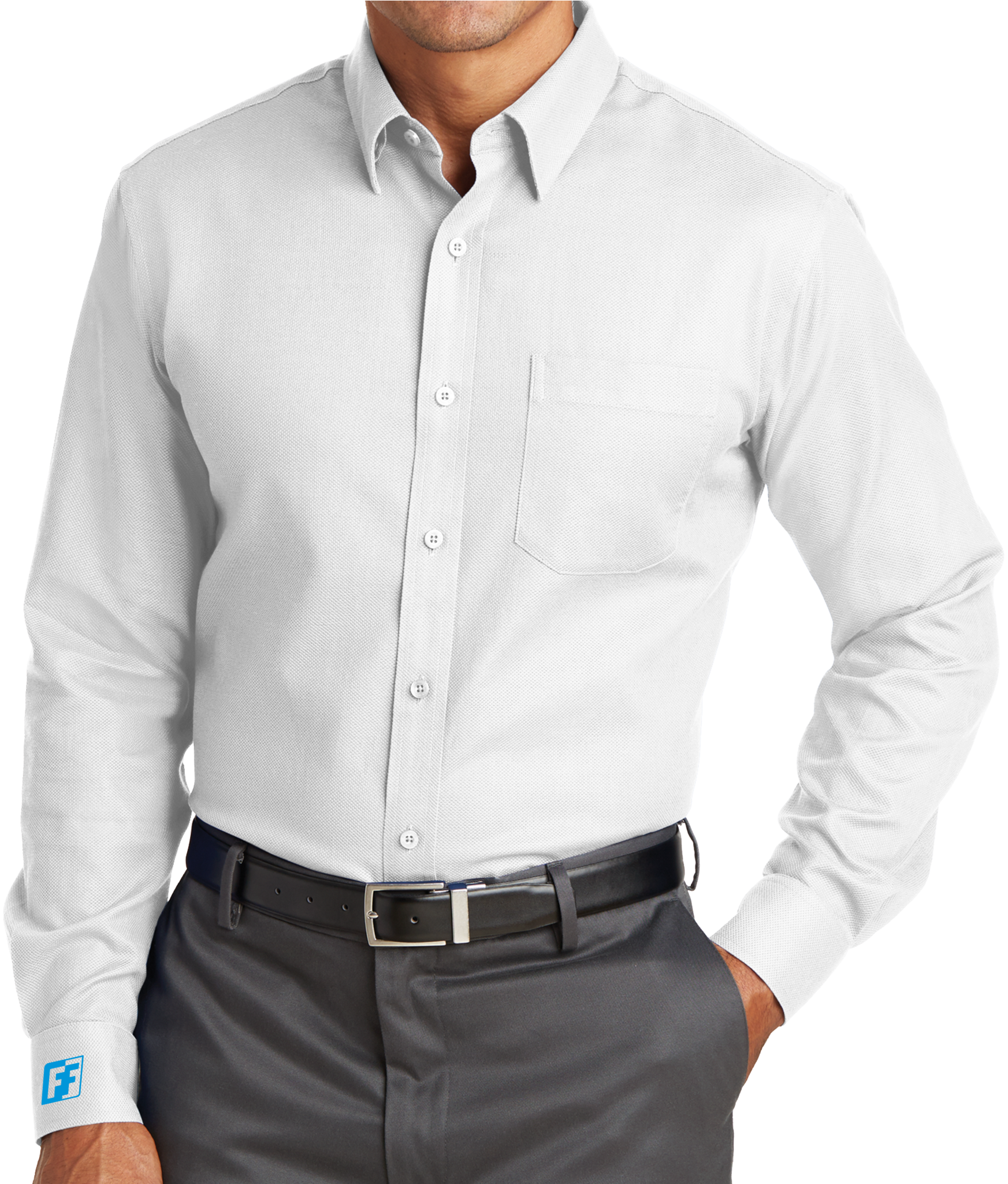 Red House Non-iron Diamond Dobby Shirt - Noniron Diamond Dobby Shirt, White (2048x2048), Png Download