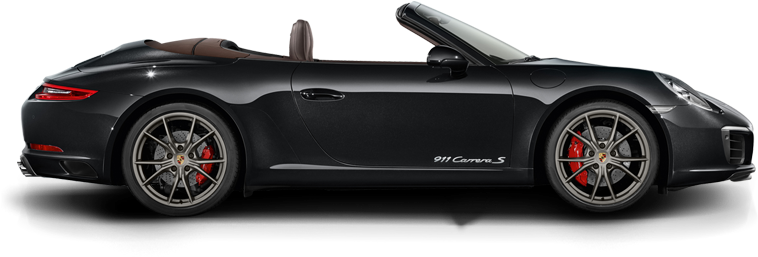 Porsche 911 - Porsche 911 Carrera S Cabriolet Black 2016 (800x450), Png Download
