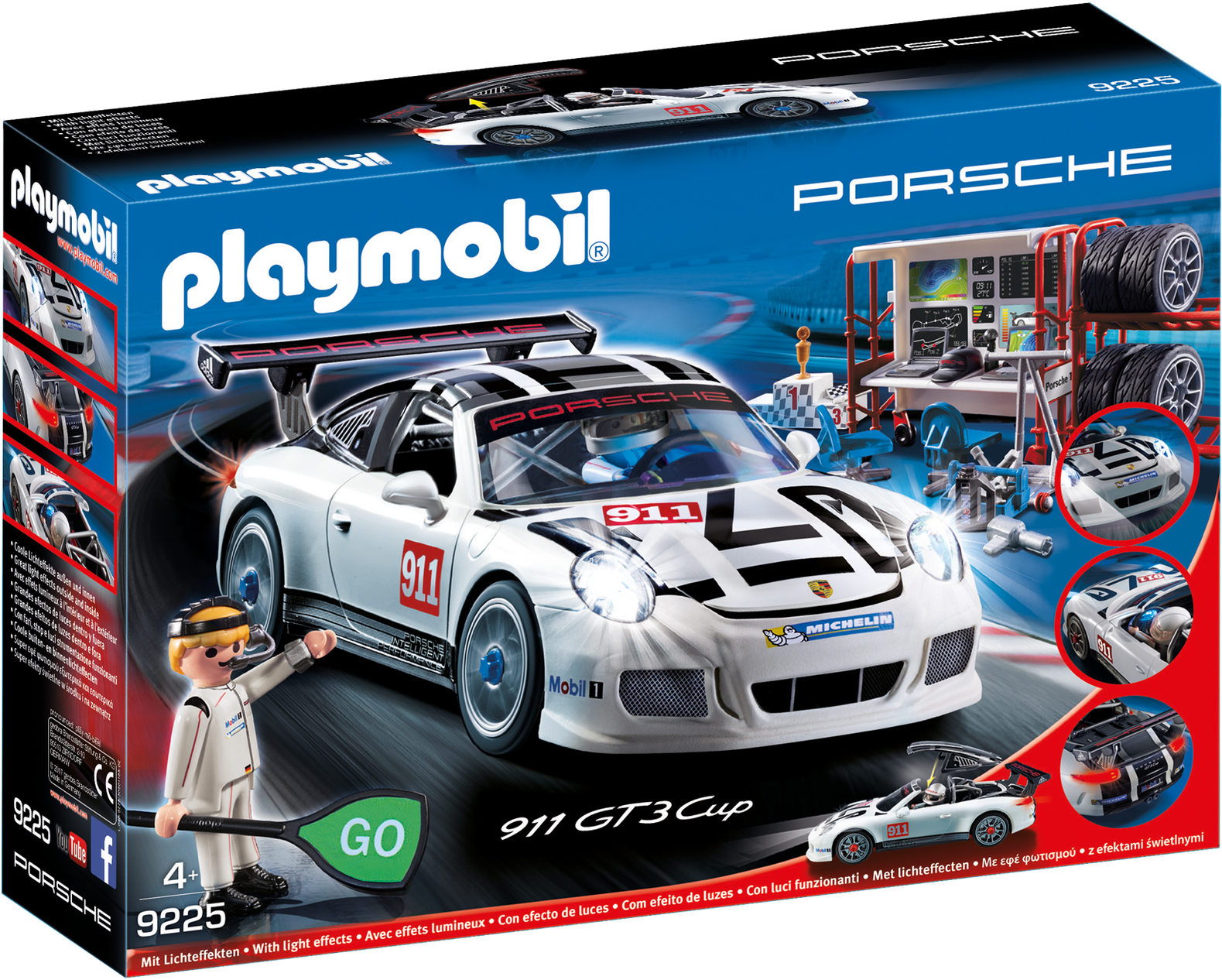 Porsche - Playmobil 9225 Porsche 911 Gt3 Cup (1920x1344), Png Download