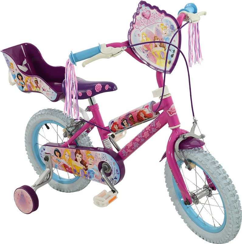 M14387dp14-bike - Disney Princess Bike 14 Inch (900x869), Png Download