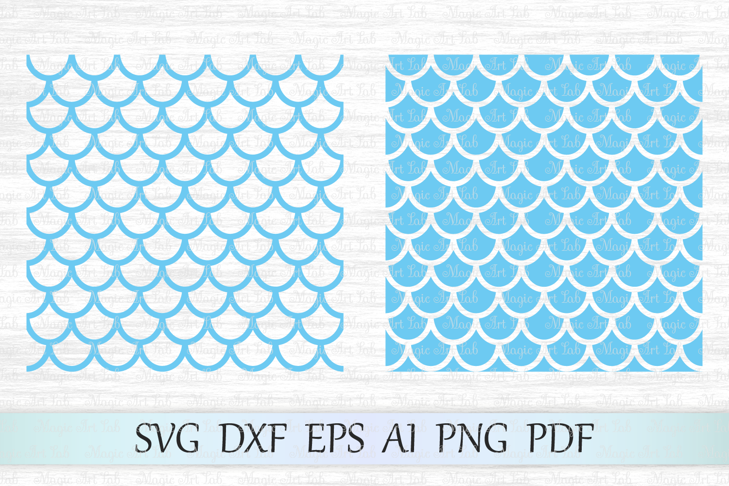 Fish Scale Pattern Png Banner Freeuse Download - Decoart Americana Decor Stencil 12 X 12 (1500x1000), Png Download