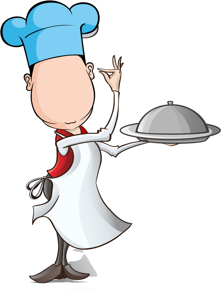 Cuisine Graphic Design Clip Art Cartoon Jane - Waiter Cartoon (812x1024), Png Download