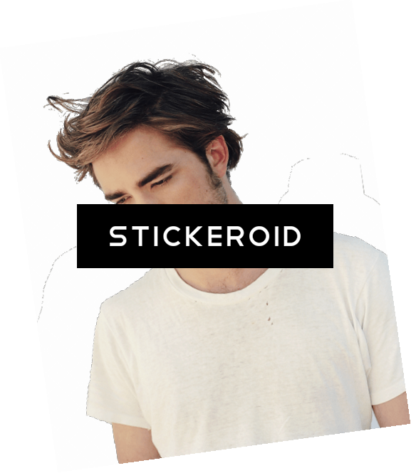 Robert Pattinson Looking Down - Surfer Hair (577x665), Png Download